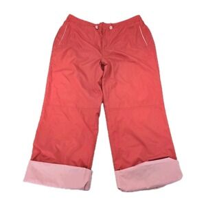 NWT Oleg Cassini Sport Red-Orange Vintage Windbreaker Pants Sz Large